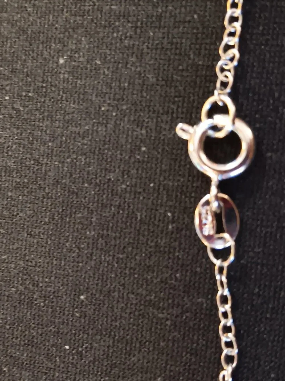 Dainty Crystal Sterling Bar pendant Necklace NEW! STUNNING !!